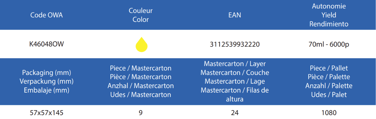 Bouteilles JE EPSON 113 - Jaune